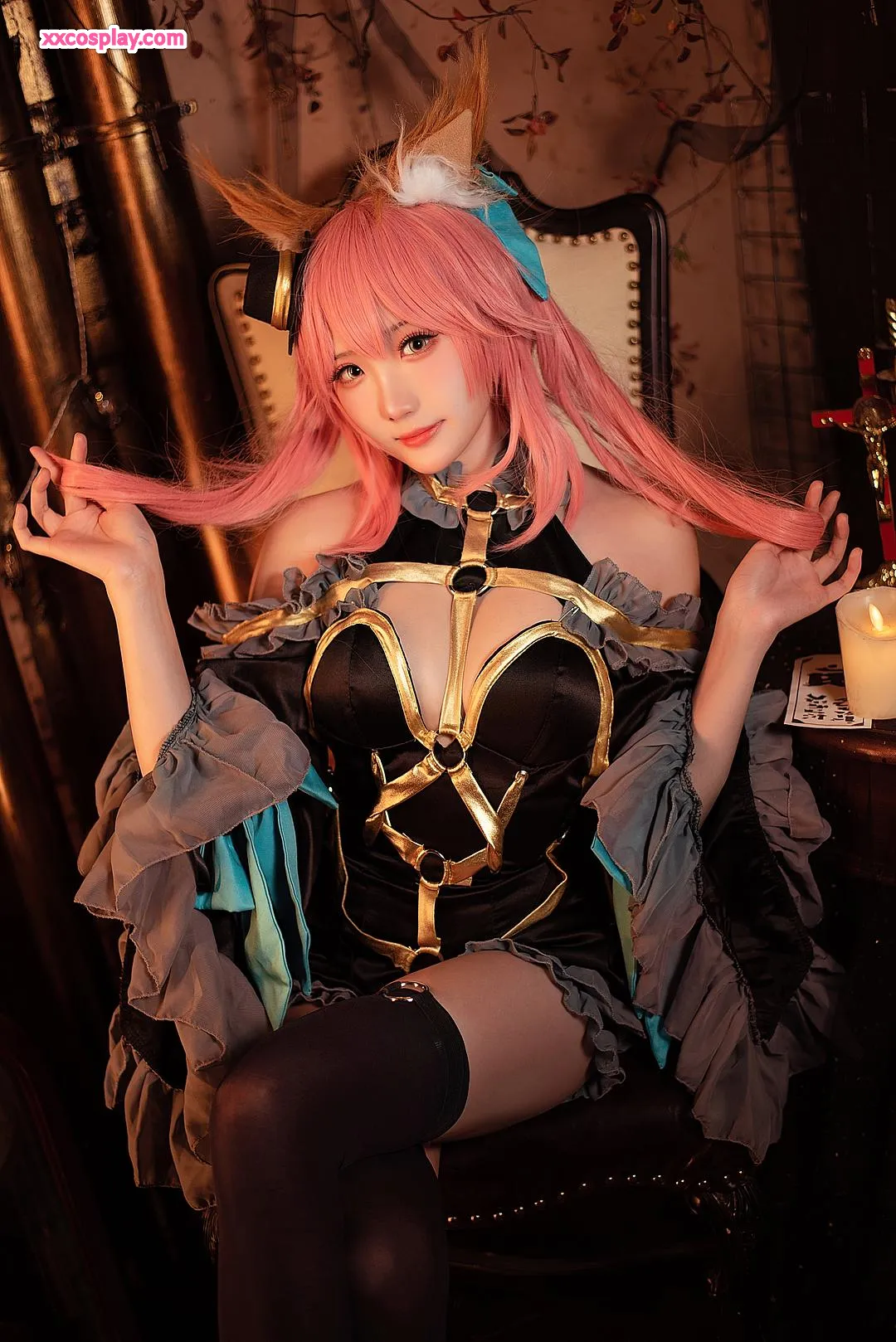Guaxi Jiang: Tamamo no Mae - Jet-Black Magic Dress
